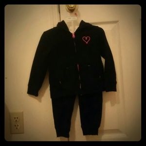 Pink Embroidered Heart Jumpsuit